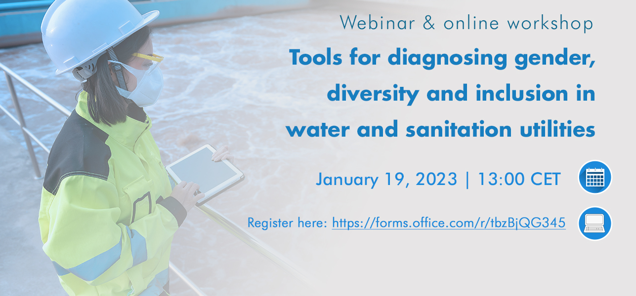Webinar: Tools for diagnosing gender, diversity and inclusion in water and sanitation utilities