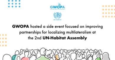 GWOPA hosted a side event focused on improving partnerships for localising multilateralism at the 2nd UN-Habitat Assembly